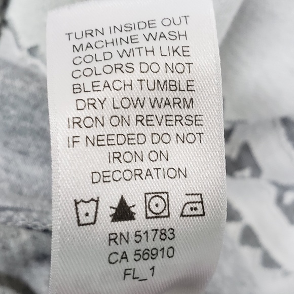 Grey and White Tunic Top With Hood - Picture 5 of 5